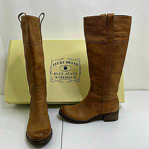Lucky Brand Hibiscus Boots 6 Brown Riding Knee High Tall Tuscany Norway‎